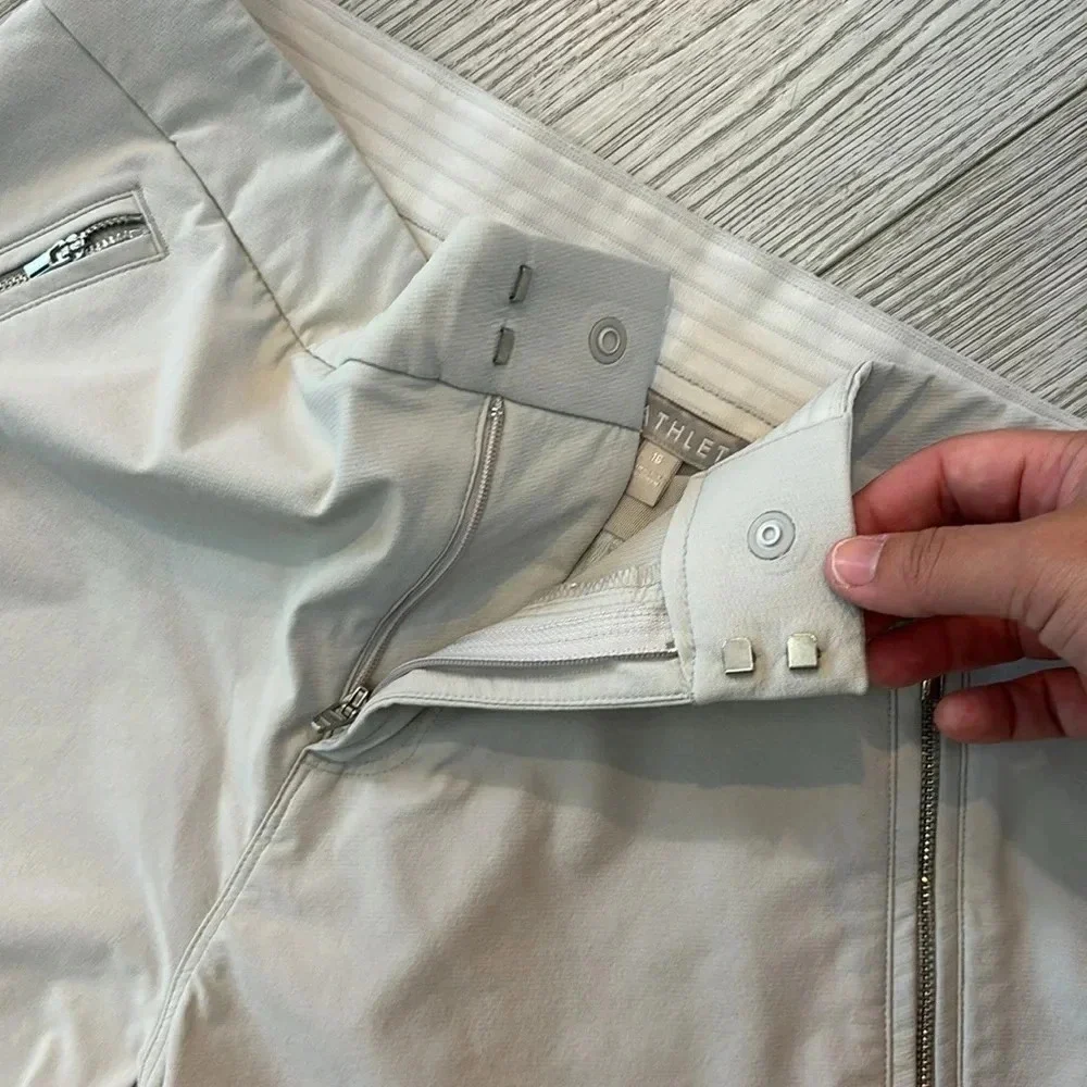 Athleta Wander Straight Pants in Birch Gray size 16
